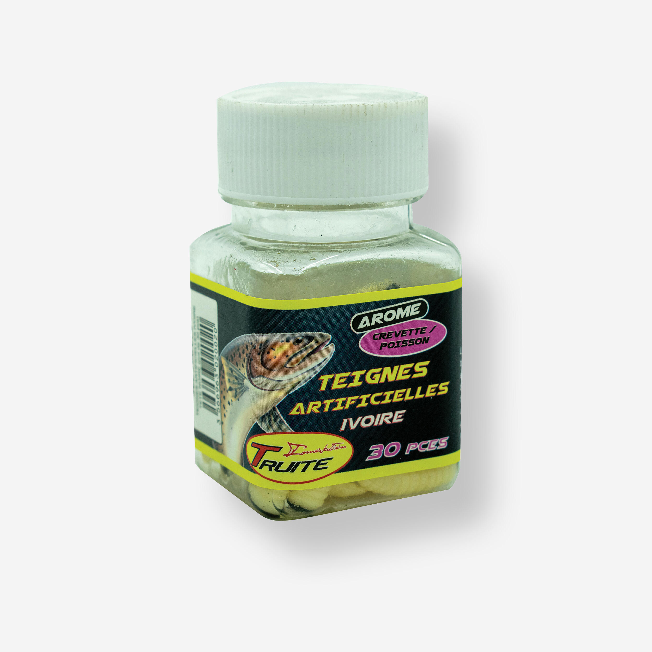 AUTAIN Trout Pond Fishing Soft Lure ARTIFICIAL GRUB - IVORY