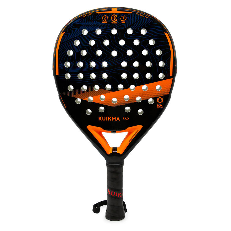Adult Padel Racket PR 560 - Black / Orange