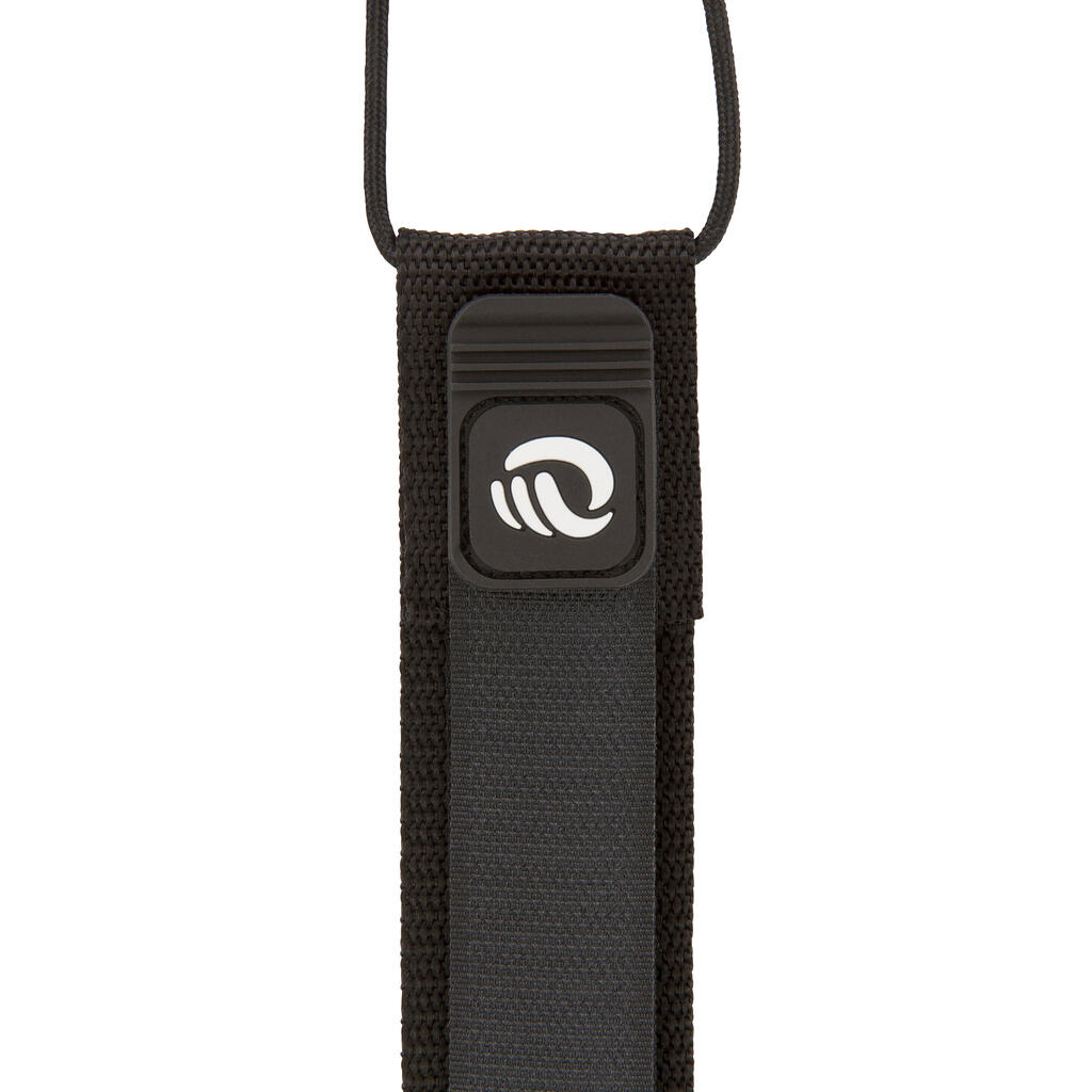 Leash surf 8' (240 cm) diamètre 7 mm noir