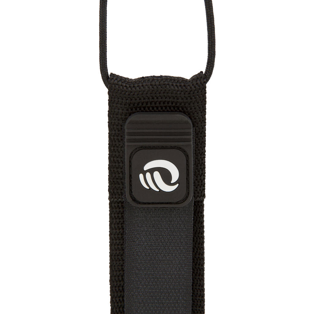 Surf-Leash 6' 183 cm Durchmesser 7 mm schwarz