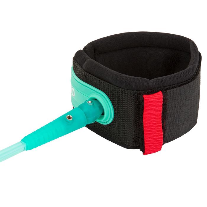Leash surf 8' (240 cm) diamètre 7 mm vert Olaian Decathlon