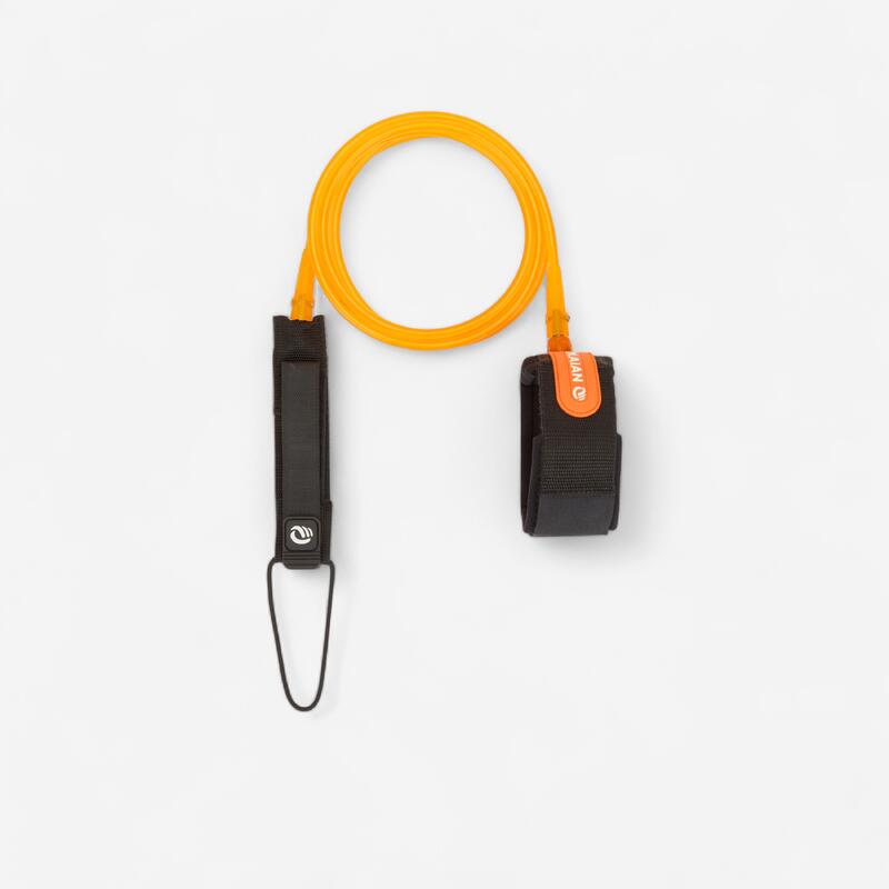 Leash surf 7' (210 cm ) diamètre 7 mm orange.
