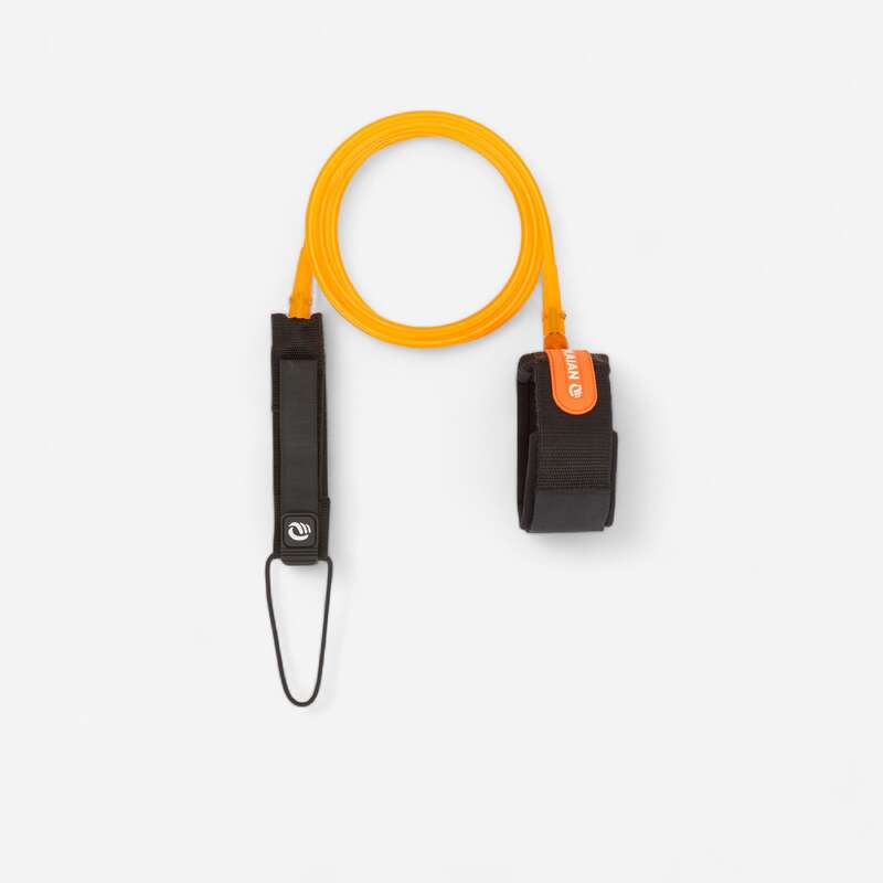 OLAIAN 7 mm Diameter Surfboard Leash 7' (210 cm) Orange....