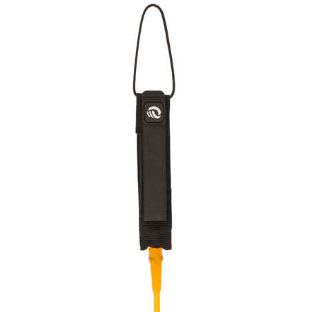 7 mm Diameter Surfboard Leash 7' (210 cm) - Orange.