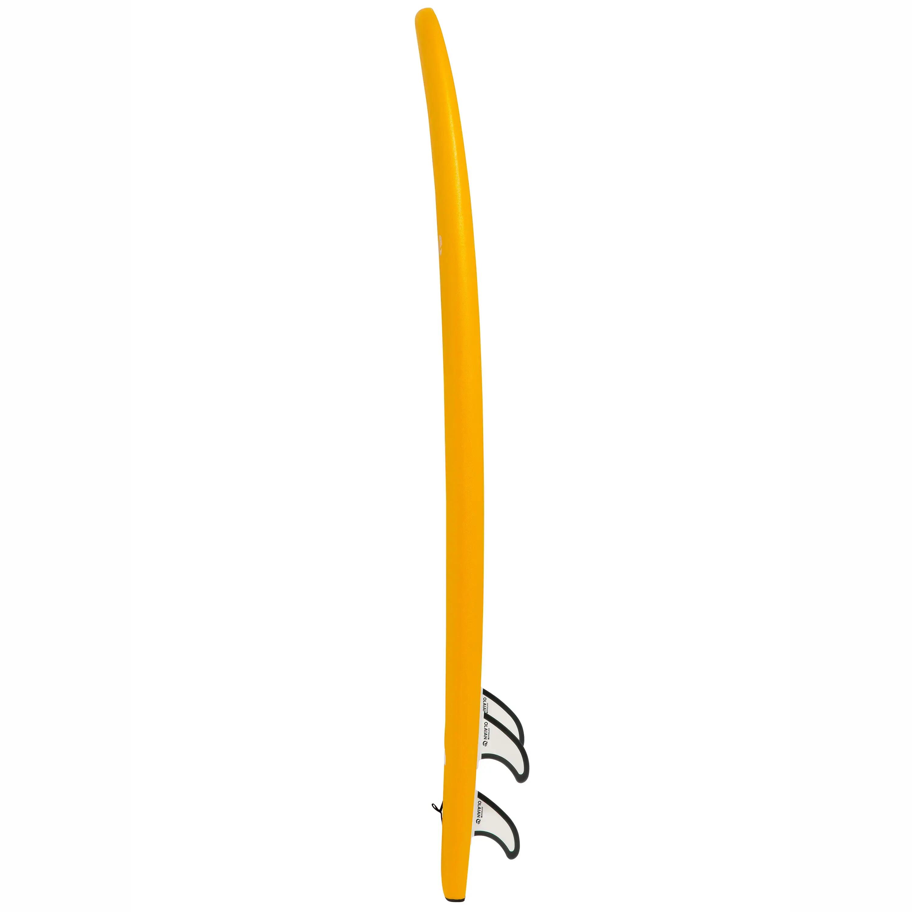 Tabla de surf goma 100 6'8" incluye leash y 3 quillas 5/24