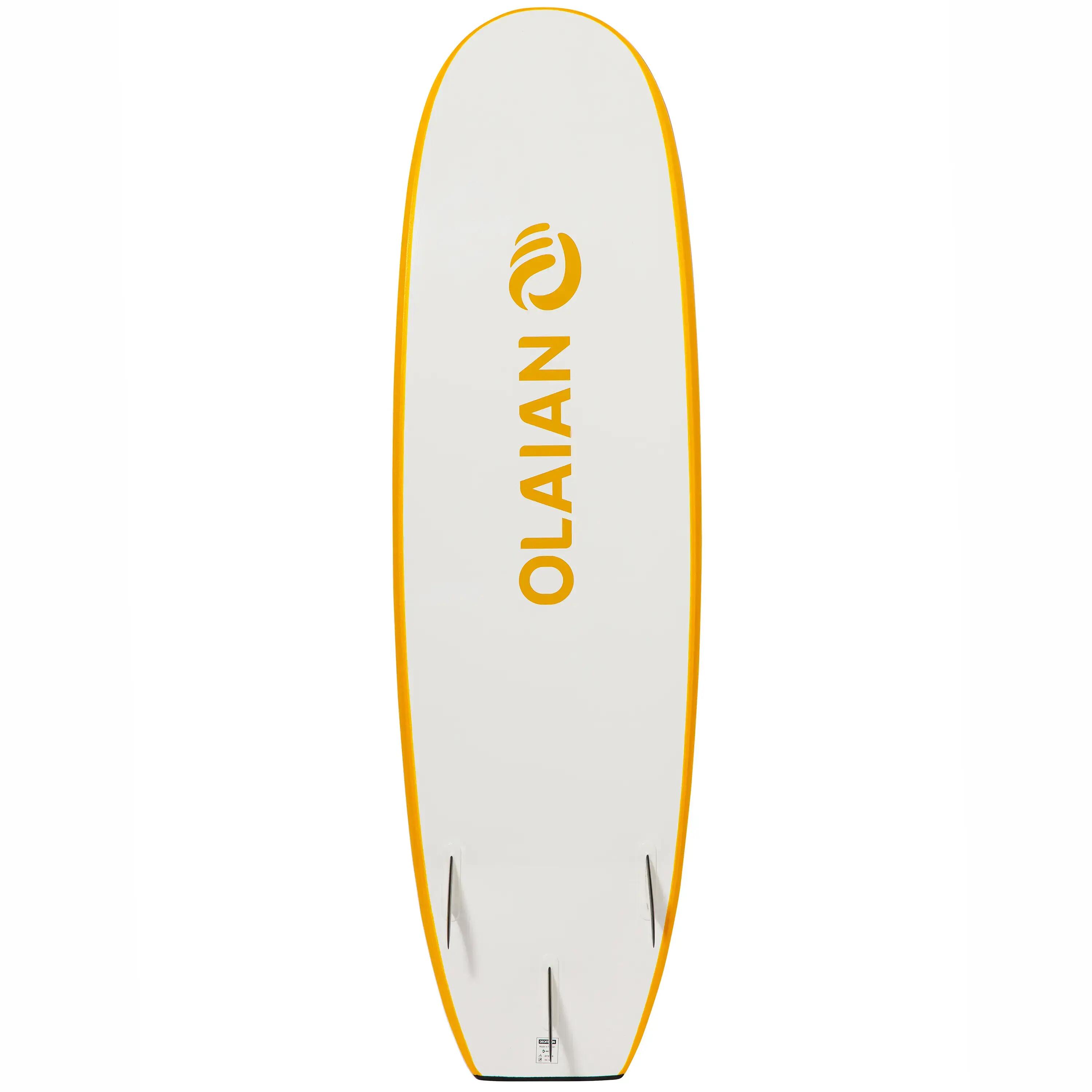 Tabla de surf goma 100 6'8" incluye leash y 3 quillas 3/24