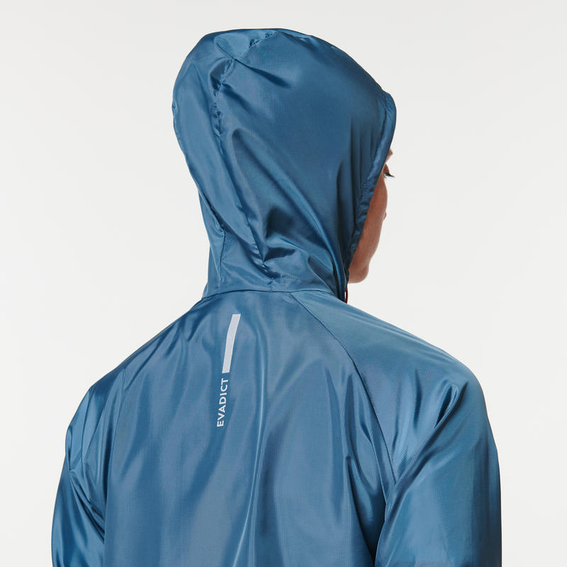 WOMEN'S WINDPROOF TRAIL RUNNING JACKET DARK GREY Decathlon