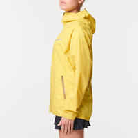 Women's Running & Trail Running Waterproof Jacket KIPRUN Run 500 Rain - Yellow