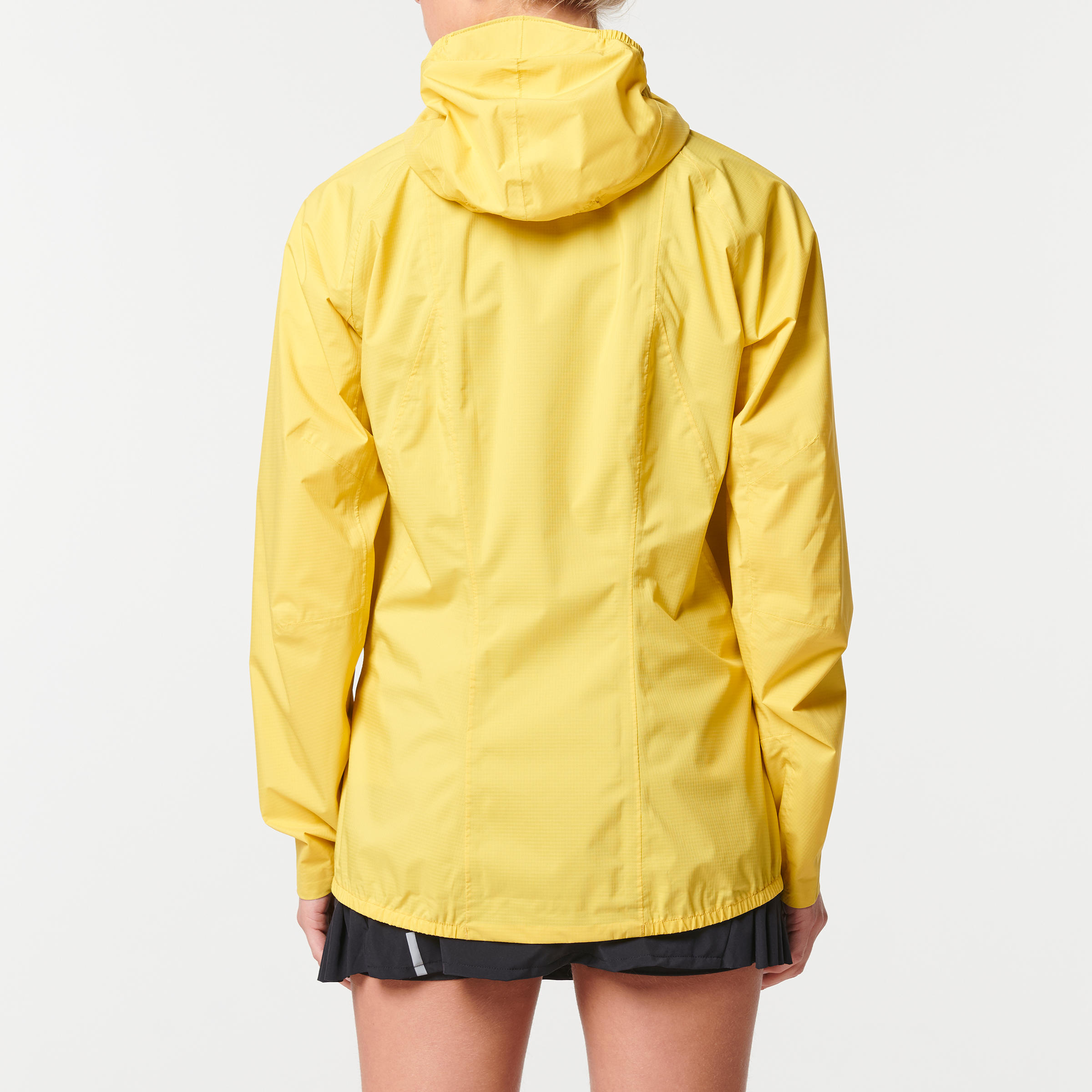Giacca running e trail donna RUN 500 RAIN impermeabile gialla 2/11