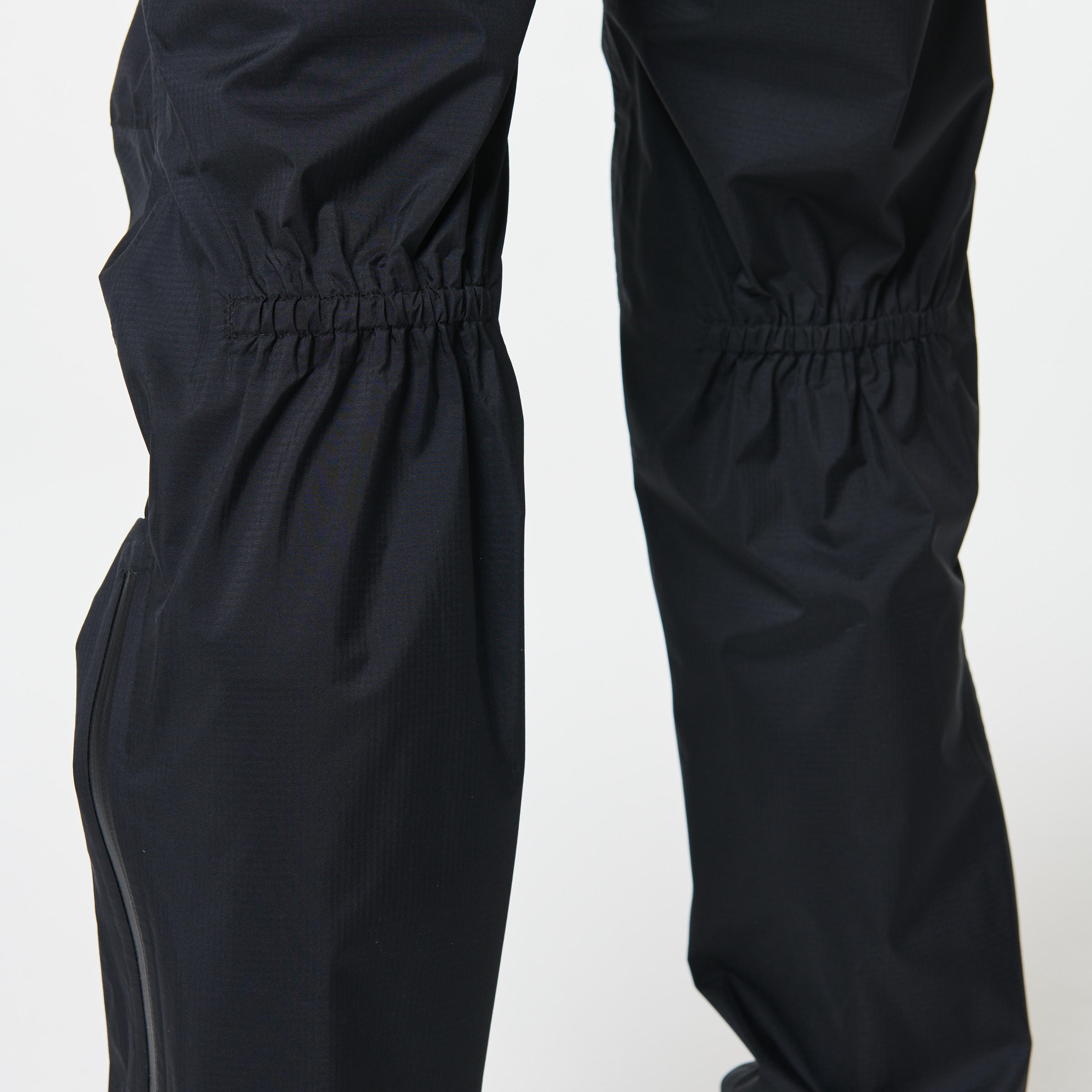 WOMEN'S TRAIL RUNNING WATERPROOF TROUSERS - BLACK - KIPRUN