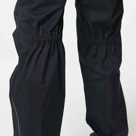 Women's Running & Trail Running Waterproof Trousers-KIPRUN Run 900 Rain-Black