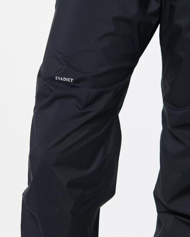 PANTALON DE TRAIL IMPERMÉABLE FEMME NOIR