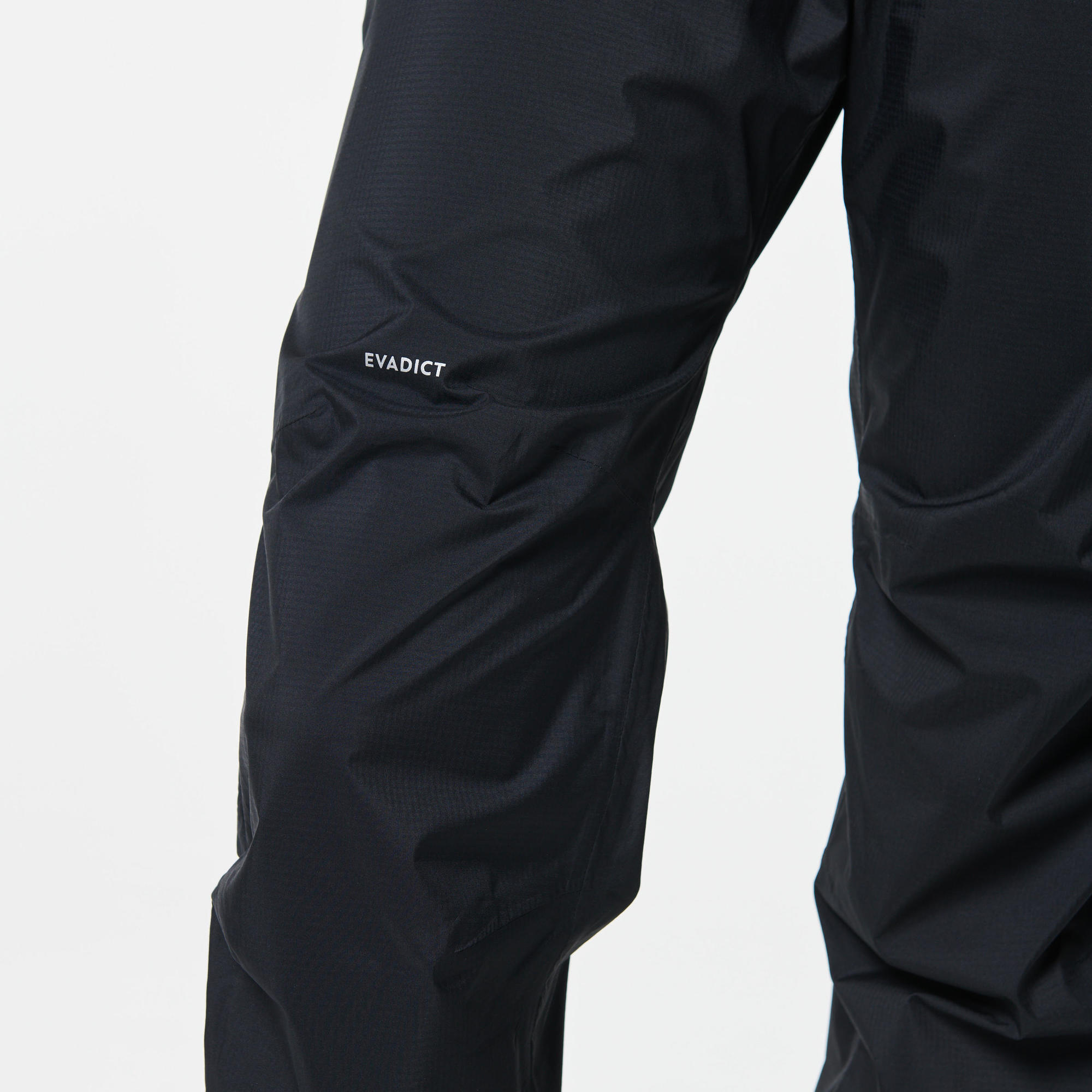 WOMEN'S TRAIL RUNNING WATERPROOF TROUSERS - BLACK 2/8