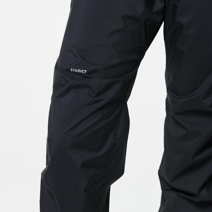 Women's Running Trail Waterproof Pants Black Decathlon