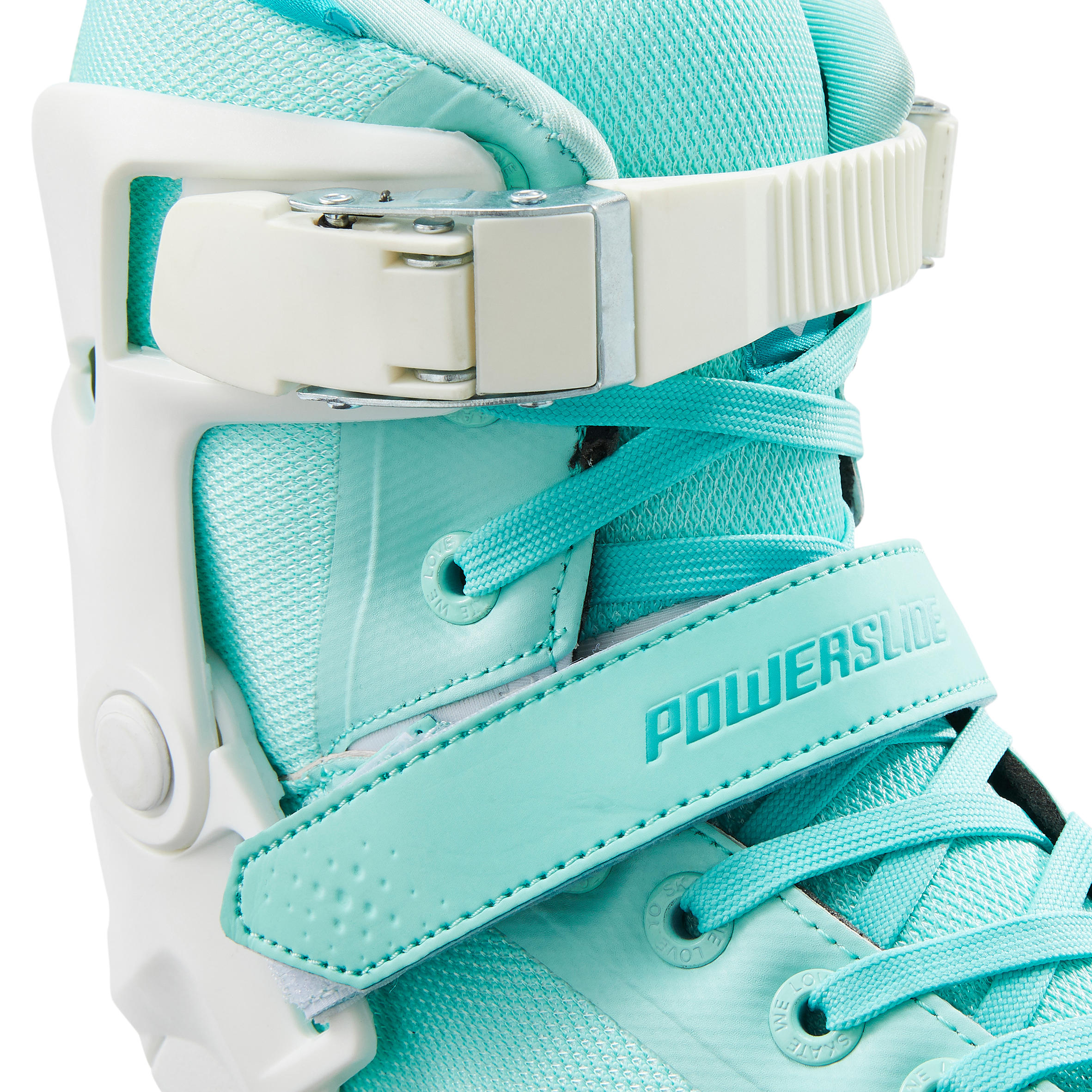 Adult Women's 3x90mm Powerslide Inline Skates Phuzion Radon - White/Light Green 9/10