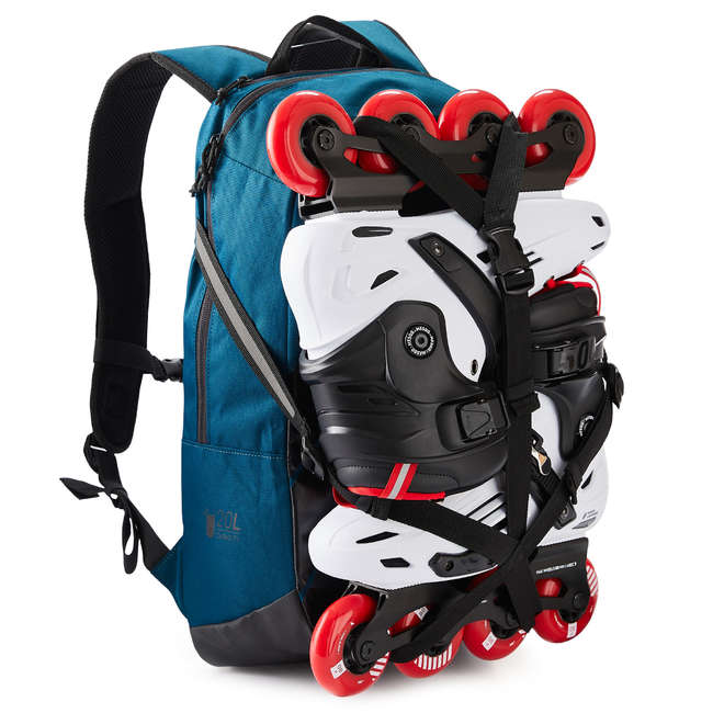 OXELO 20Litre Inline Skating Backpack BP100 Blue