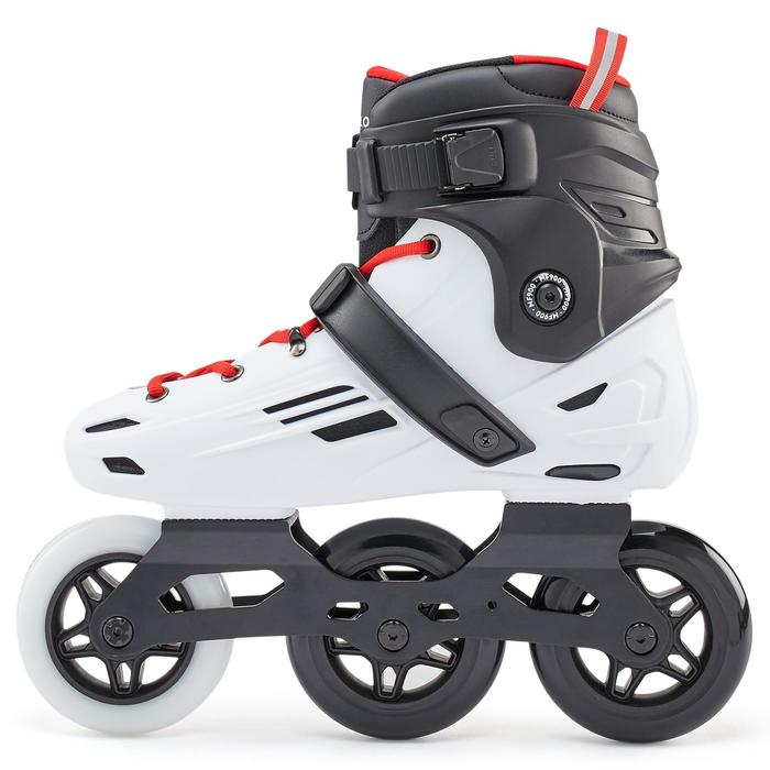 Freeride Rollers Adult Hardboot Freeskate Skates MF900 White Decathlon