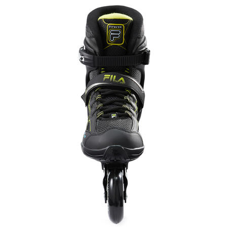Automatisk Exert Framework Men's 84mm Fitness Skates Fila Primo Air Zone - Black/Lime - Decathlon