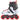 Giày trượt patin 1 hàng Freeride MF500 cho người lớn - Trắng/Đỏ