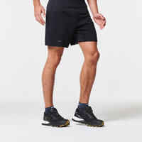 Men's Trail Running Baggy Shorts - Black