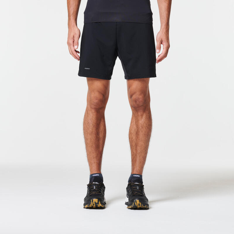 Men's Trail Running Baggy Shorts Black EVADICT Decathlon