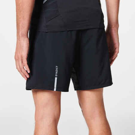 Men's Trail Running Baggy Shorts - Black