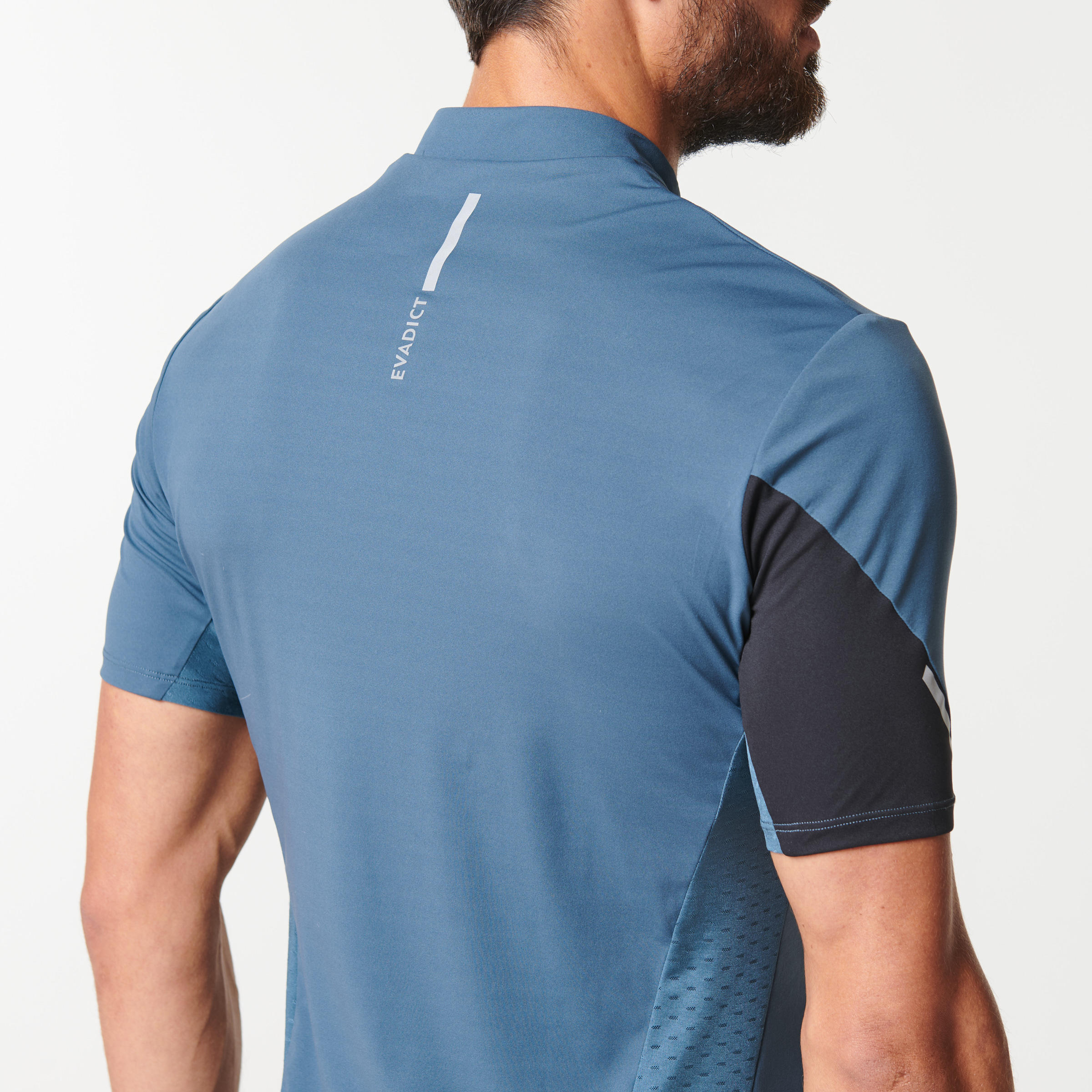 MEN'S TRAIL RUNNING SHORT-SLEEVED T-SHIRT - GREY/BLACK 9/20
