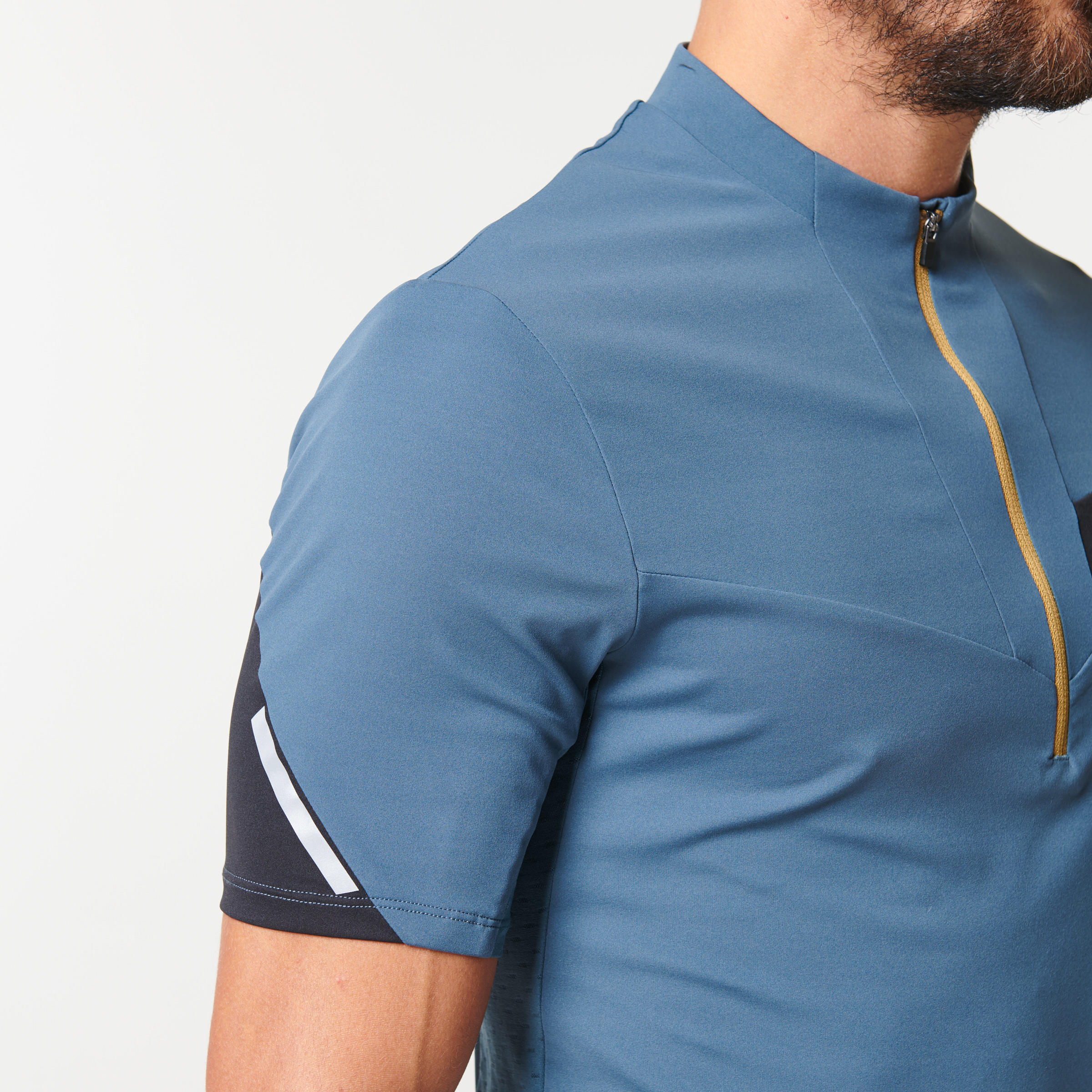 MEN'S TRAIL RUNNING SHORT-SLEEVED T-SHIRT - GREY/BLACK 5/20