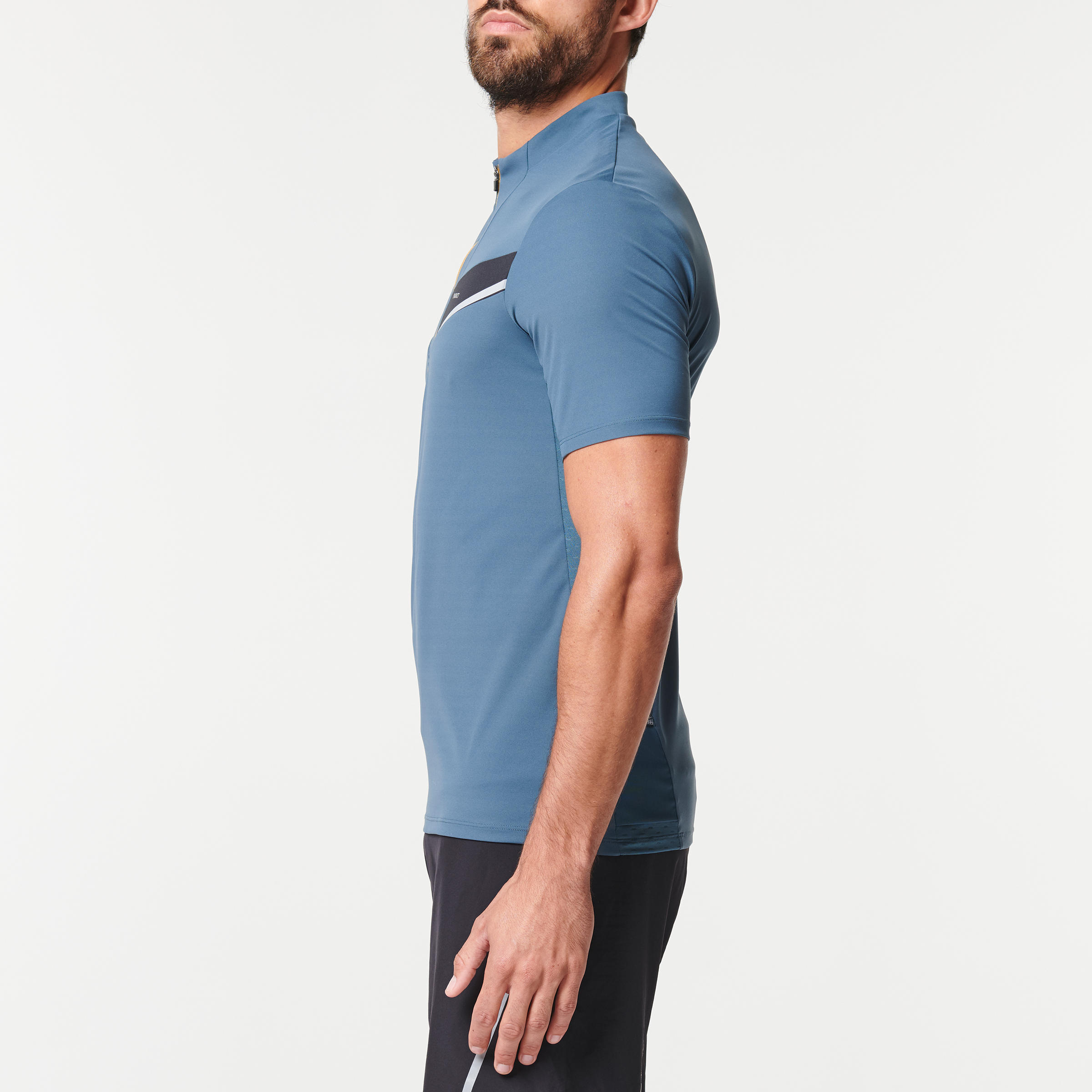 MEN'S TRAIL RUNNING SHORT-SLEEVED T-SHIRT - GREY/BLACK 7/20