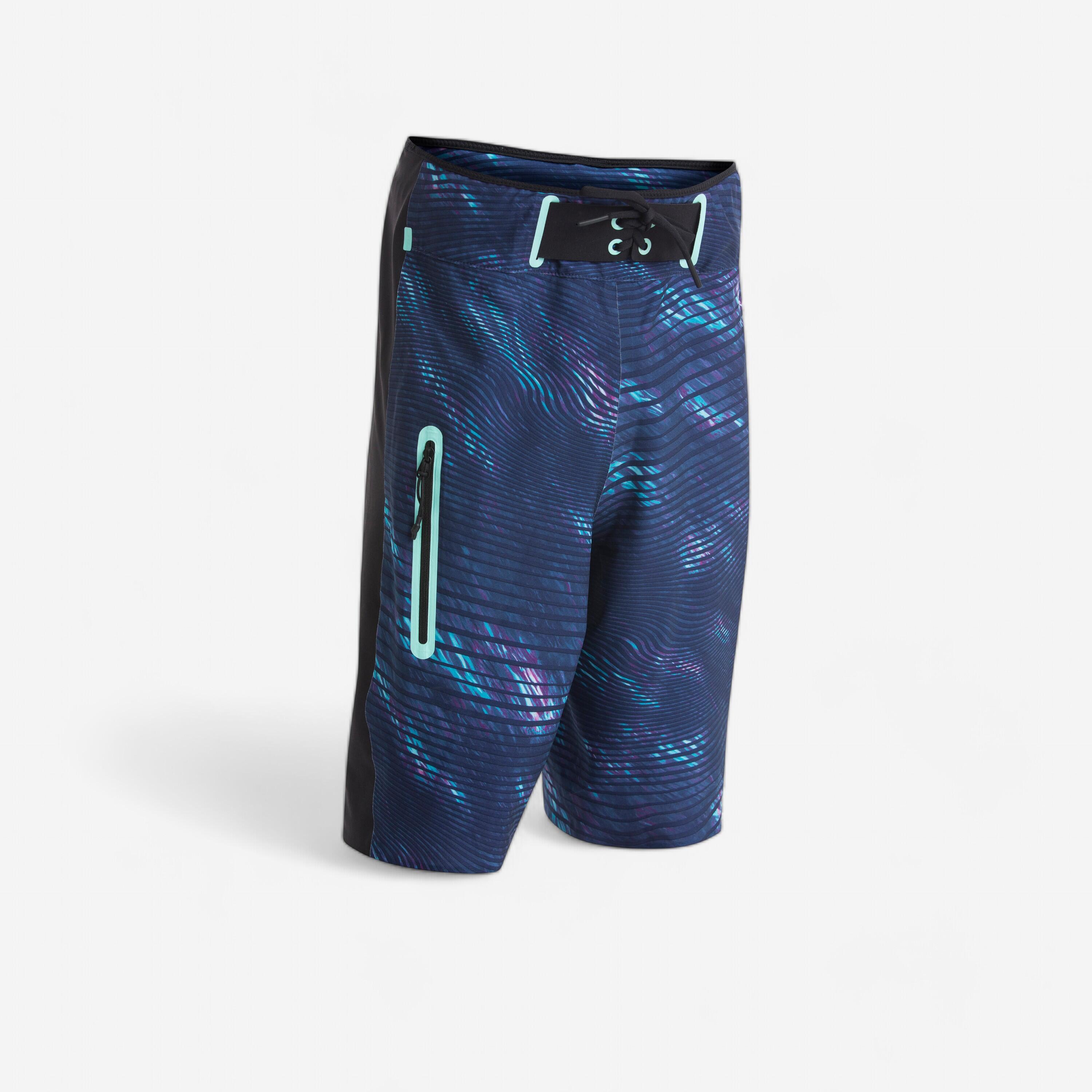 Boardshort swimsuit for boys 950L TWEEN NAVY