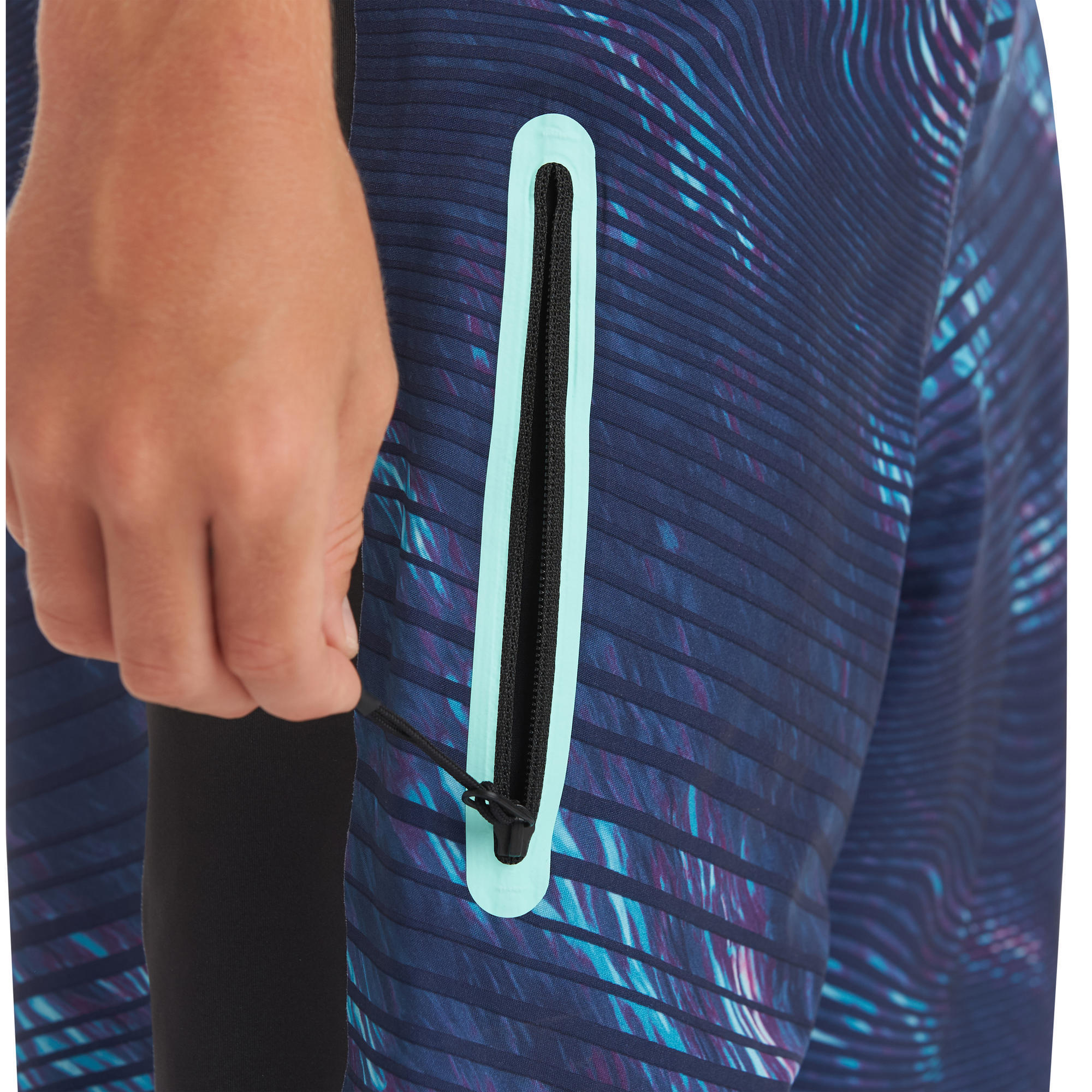 Boardshort swimsuit for boys 950L TWEEN NAVY