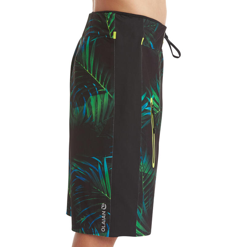 Maillot de bain Boardshort garcon 950L TWEEN GREEN