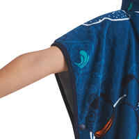 Kids' Surf Poncho 500 (110 to 135 cm) - Sky