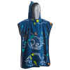 Kids' Surf Poncho 500 (110 to 135 cm) - Sky