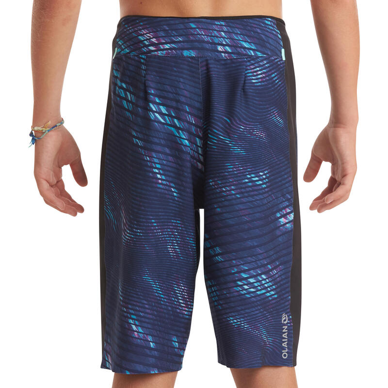 Boardshorts Surfen Jungen 900 Tween blau