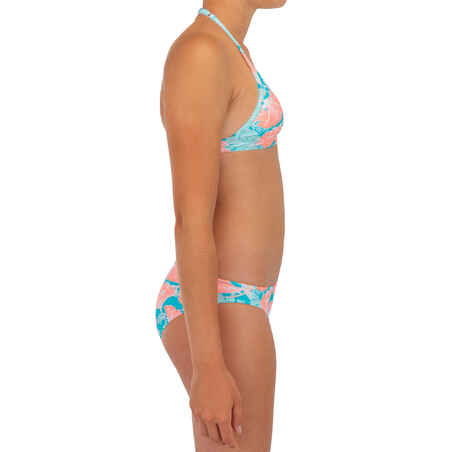 Bikini-Set Mädchen 100 Tami 100 Miu türkis/korall