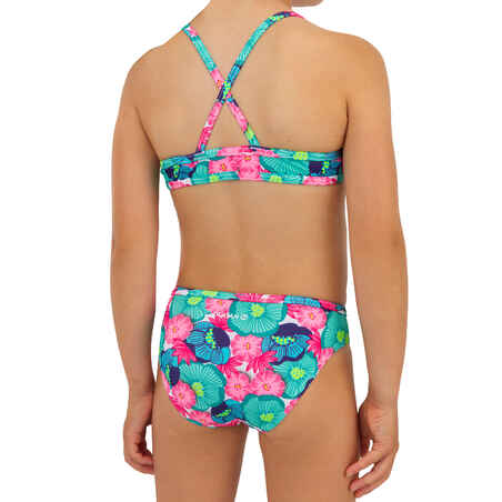 Bikini-Set Mädchen 100 Boni Naka grün/pink