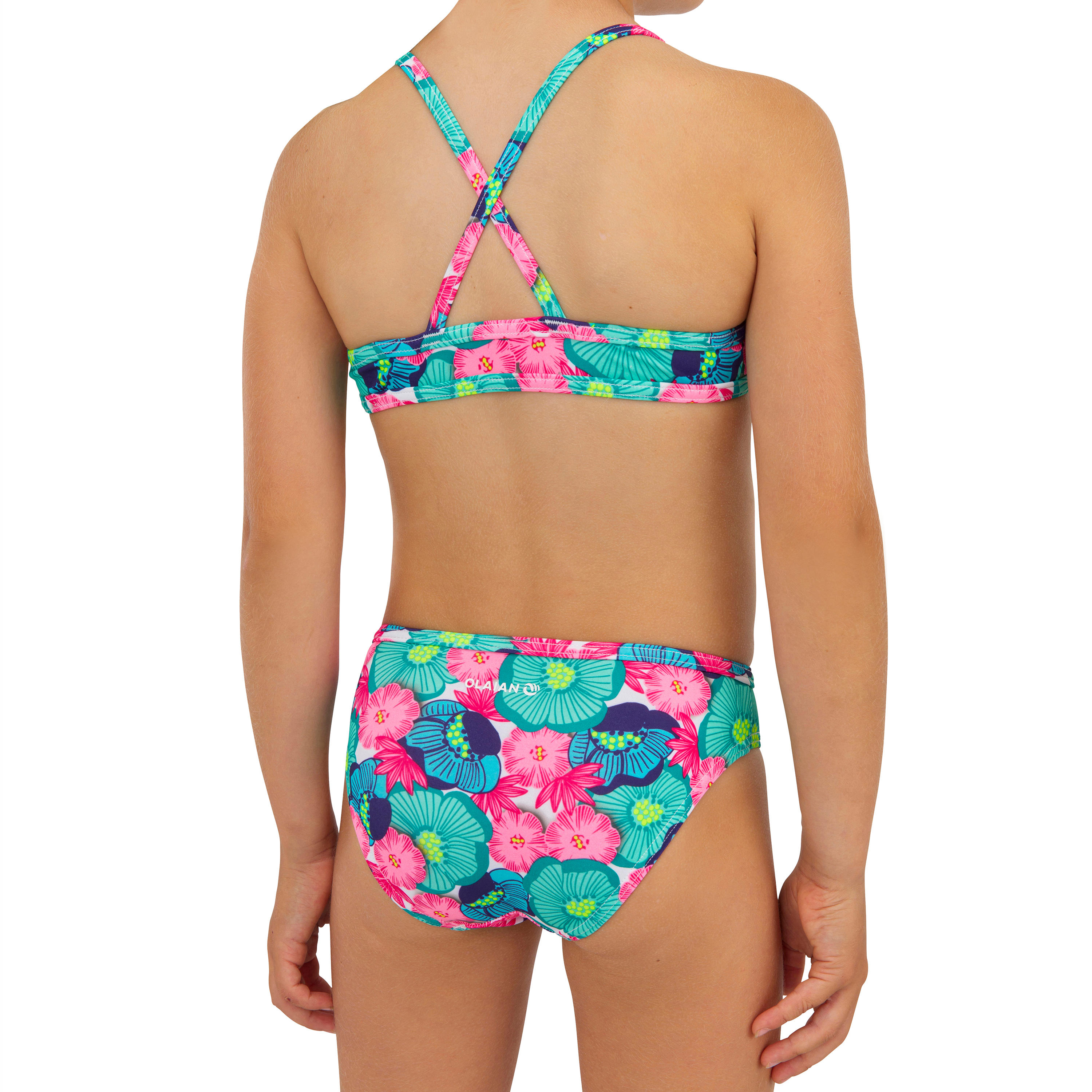 Two-piece swimsuit BONI 100 - TURQUOISE 4/6