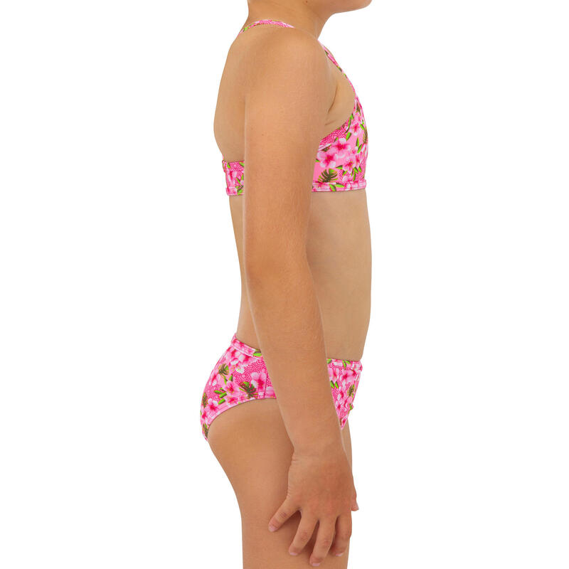 Bikini de Surf BONI 100 Menina Rosa