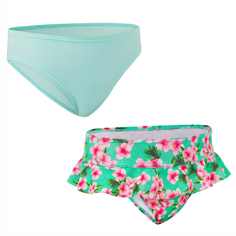 Braguita Bañador Niña Surf Olaian Madi 100 Menta