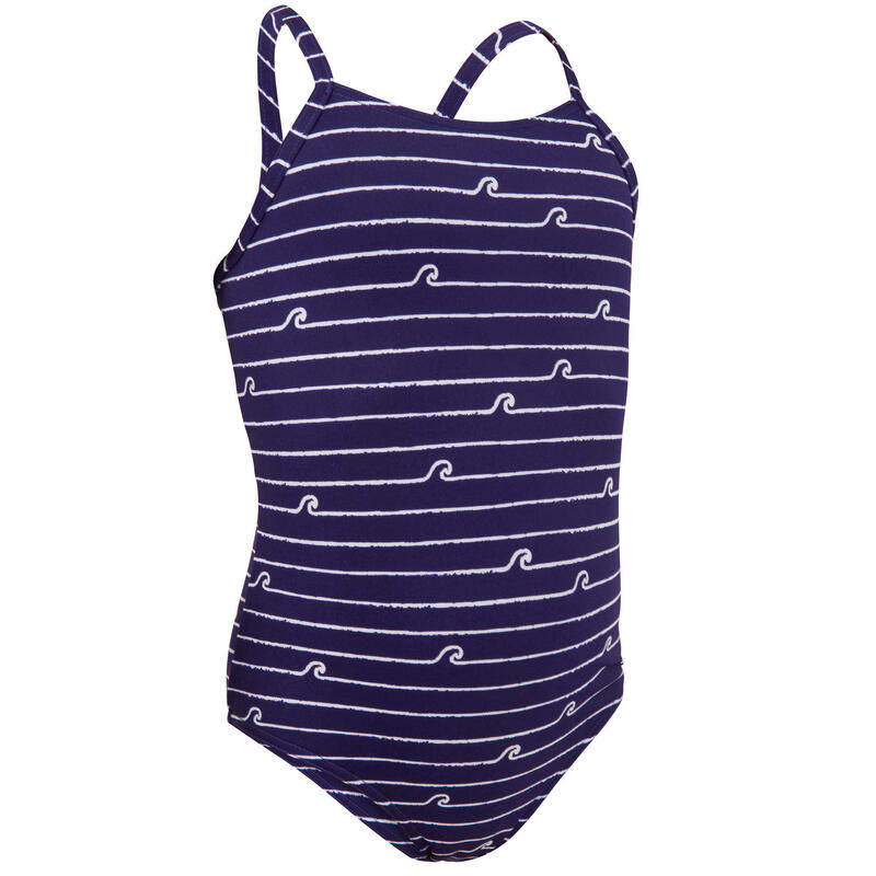 MAILLOT DE BAIN SURF FILLETTE VIOLET HANALEI 100