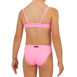 Μαγιό bikini top σέρφινγκ για κορίτσια BALI 100  Ροζ