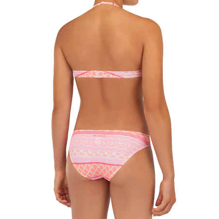 Bikini-Set Mädchen 100 Tami Corail hellrosa/weiß