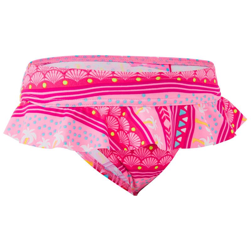 Bikinibroekje voor surfen meisjes MADI 100 roze