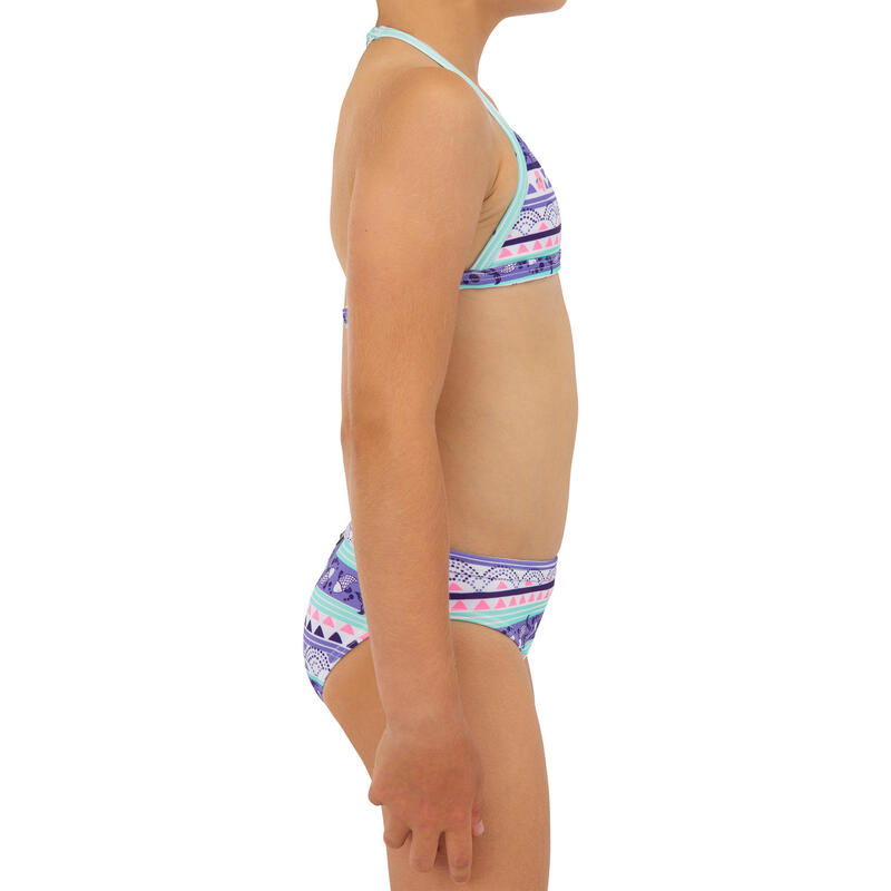 Dívčí plavky dvoudílné trojúhelníčkové Tina 100 fialové