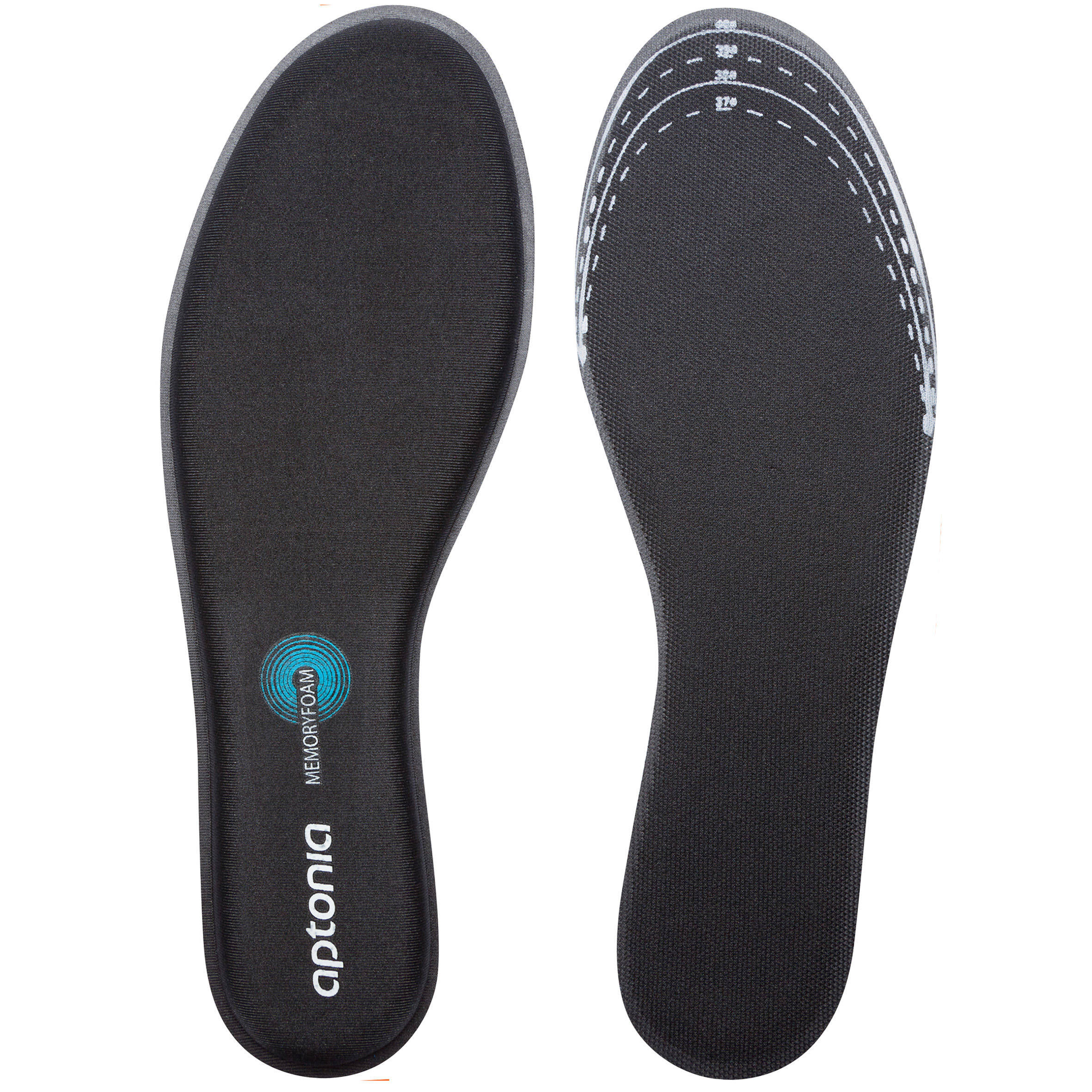 WALK MEMORY FOAM INSOLES - BLACK -  1