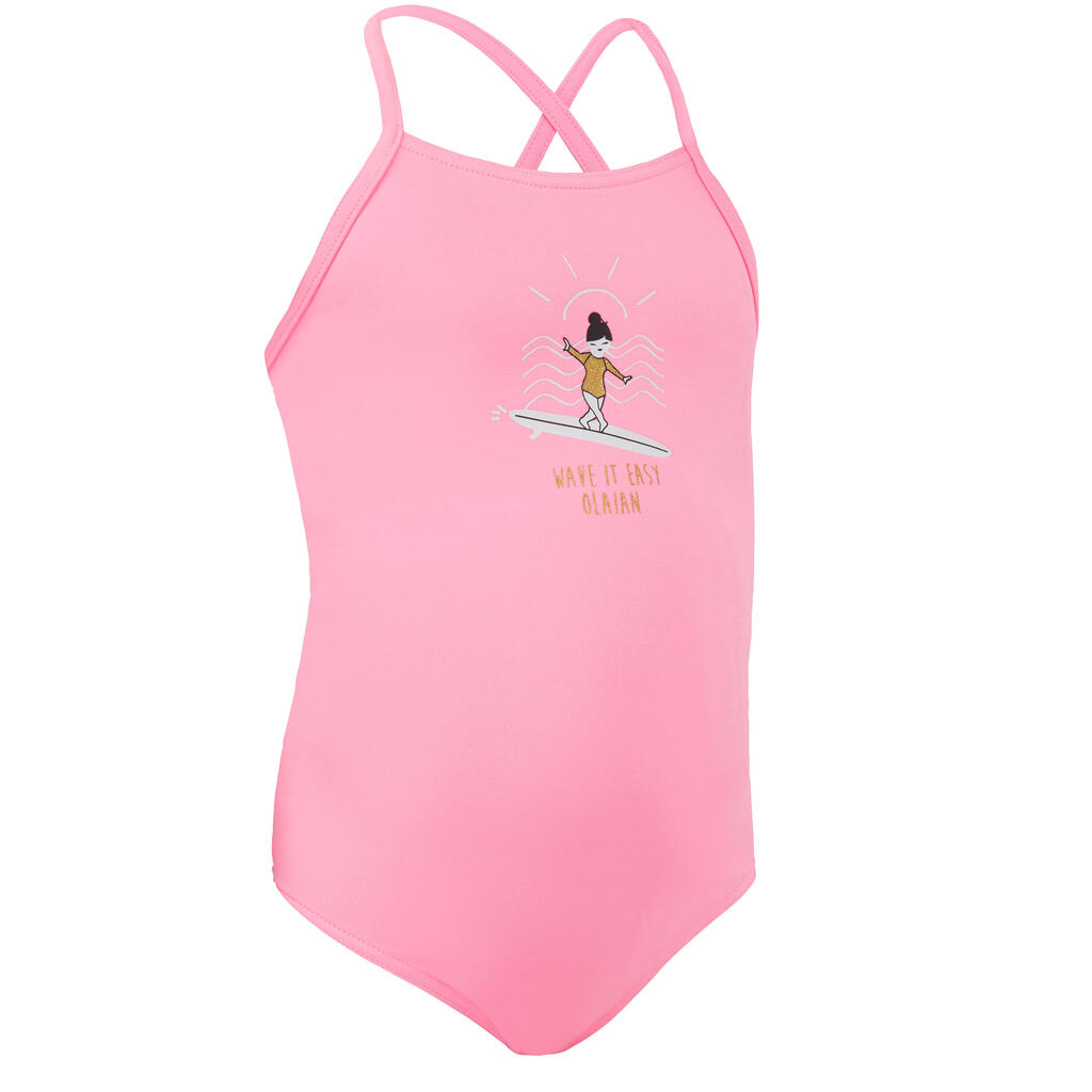 One-piece swimsuit HANALEI 100 - PASTEL PINK