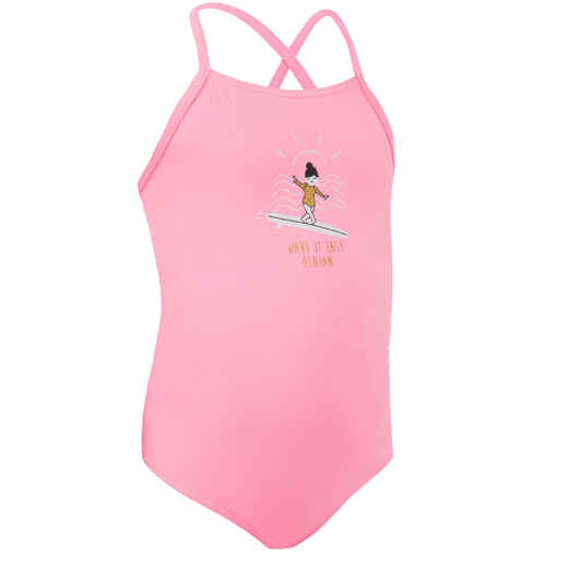 
      Jednodijelni kupaći kostim Hanalei 100 pastelno ružičasti
  