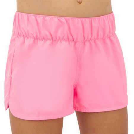 SHORT DE BAIN SURF FILLETTE ROSE KINA 100