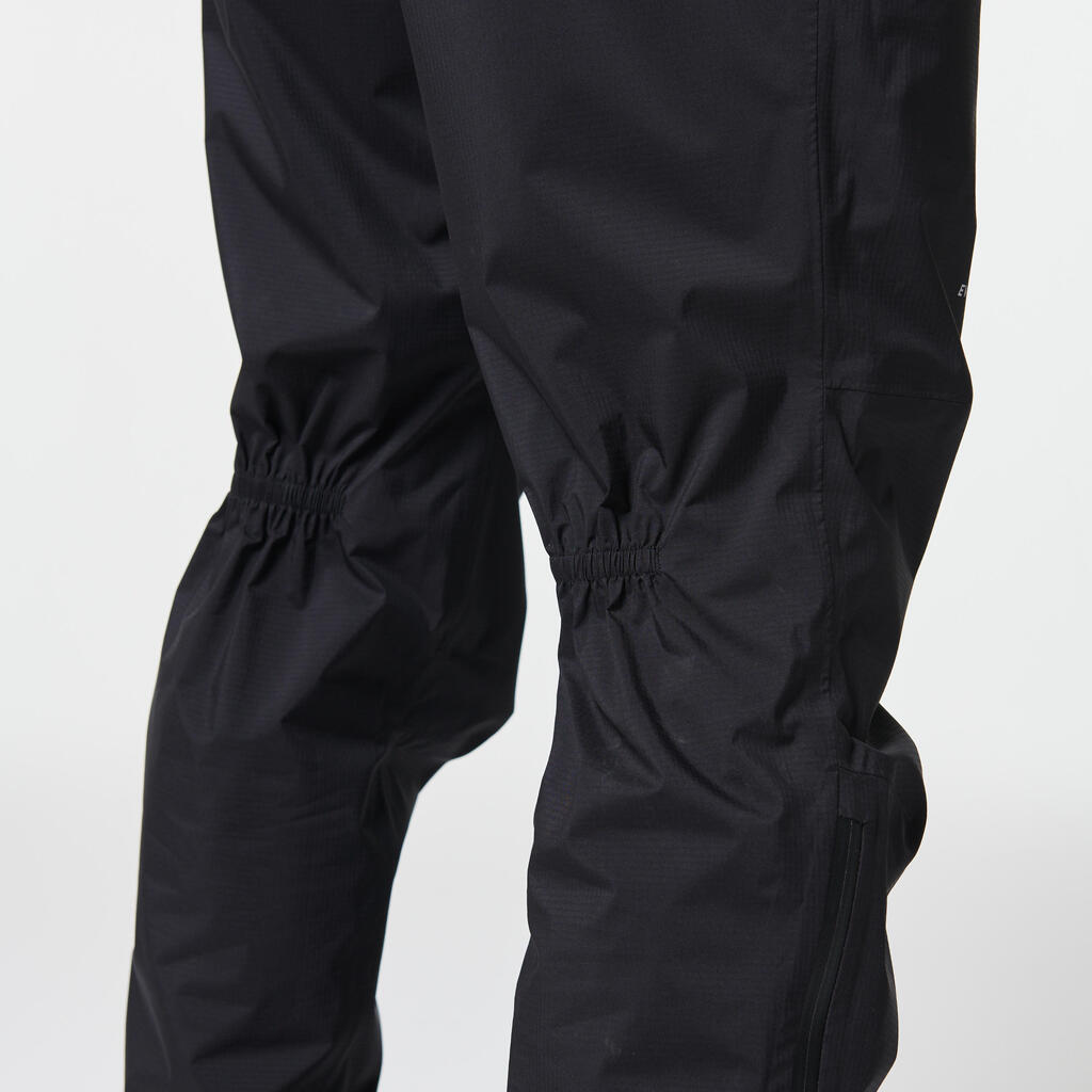 Pánske trailové nepremokavé nohavice do dažďa čierne